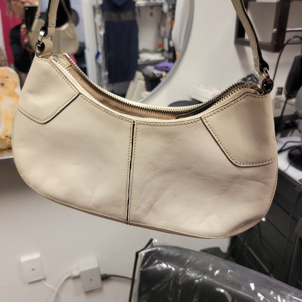 Monsac Cream Shoulder Bag With Dustbag - Picture 4 of 11